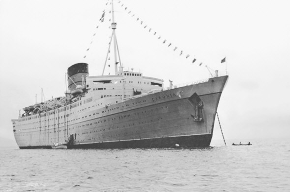 Caronia at Anchor