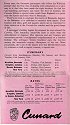 1961 Sterling Cruise Itinerary